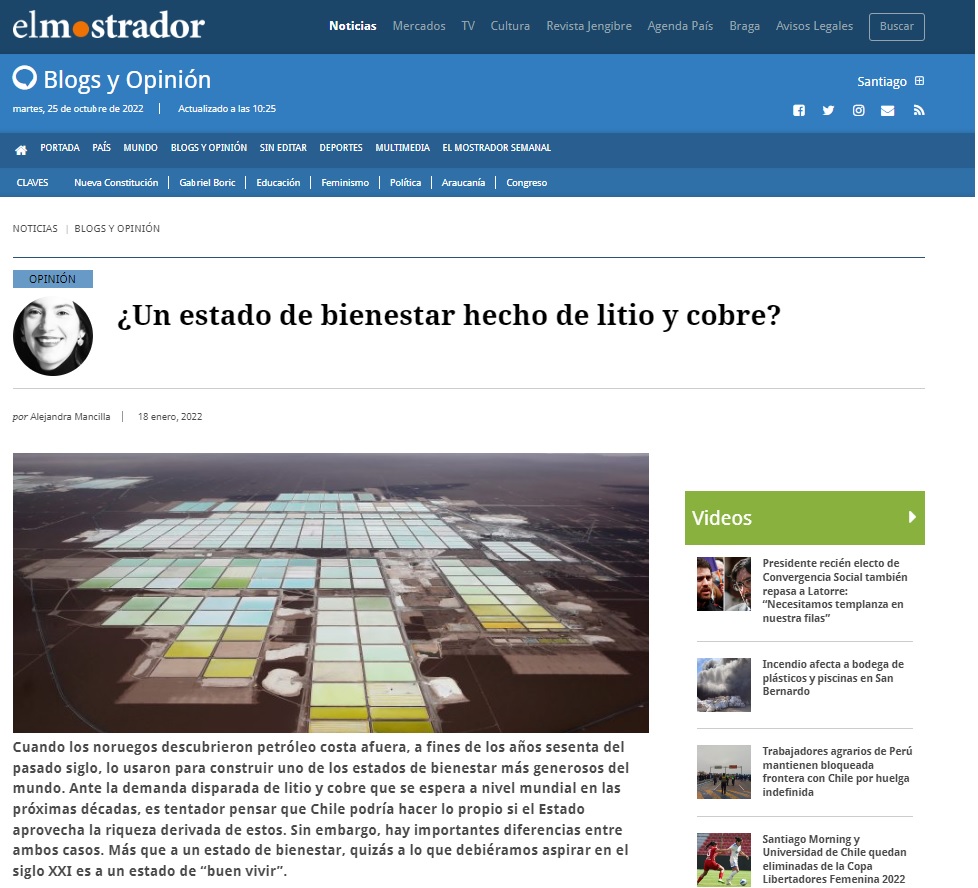 litio y cobre El mostrador