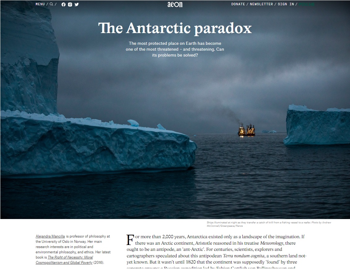The Antarctic paradox